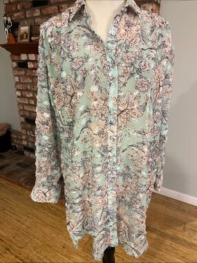 Cupio PTP 22 Floral Sheet Shirt Dress